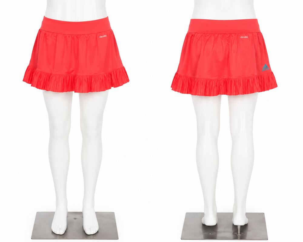 Adidas Adizero Climalite Tennis Skort Skirt Shorts Red Ruffle Women's XS